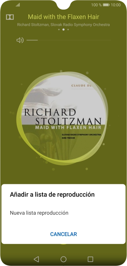 Pulsa Nueva lista reproducción. Pulsa Nueva lista reproducción.