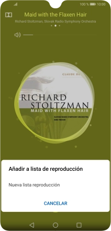Pulsa Nueva lista reproducción. Pulsa Nueva lista reproducción.