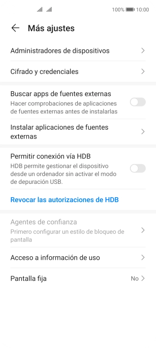Pulsa Cifrado y credenciales. Pulsa Cifrado y credenciales.