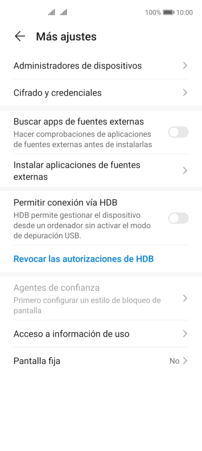 Pulsa Cifrado y credenciales. Pulsa Cifrado y credenciales.