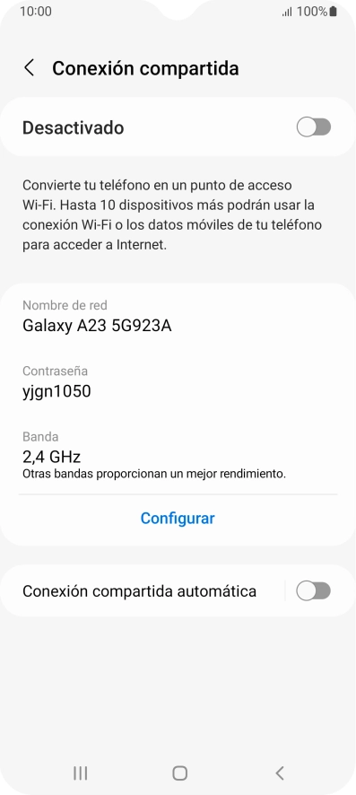 Pulsa Configurar. Pulsa Configurar.