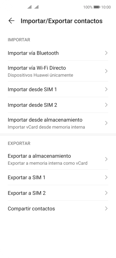 Pulsa Importar desde ‹SIM›. Pulsa Importar desde ‹SIM›.