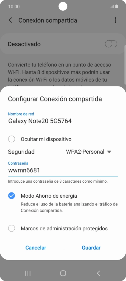 Pulsa Guardar. Pulsa Guardar.