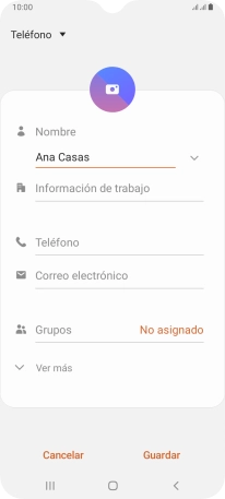 Pulsa Teléfono e introduce el número de teléfono deseado. Pulsa Teléfono e introduce el número de teléfono deseado.