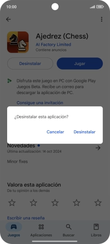 Pulsa Desinstalar. Pulsa Desinstalar.
