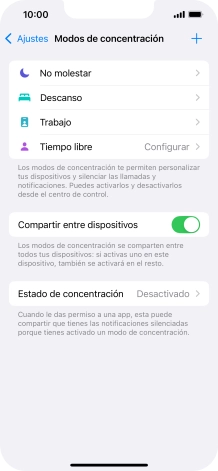 Pulsa No molestar. Pulsa No molestar.