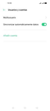 Pulsa Añadir cuenta. Pulsa Añadir cuenta.