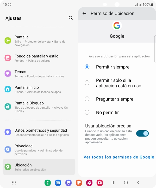 Pulsa el ajuste deseado. Pulsa el ajuste deseado.