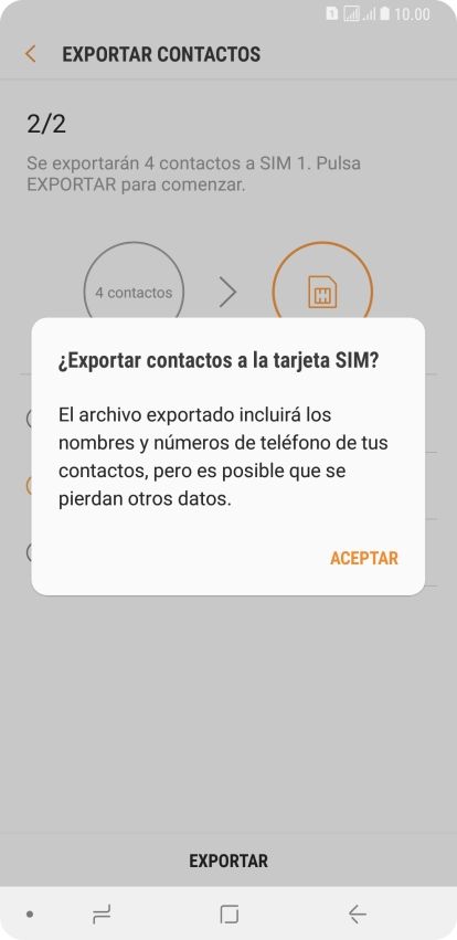 Pulsa ACEPTAR. Pulsa ACEPTAR.