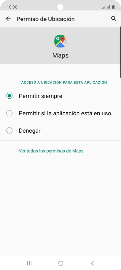 Pulsa el ajuste deseado. Pulsa el ajuste deseado.
