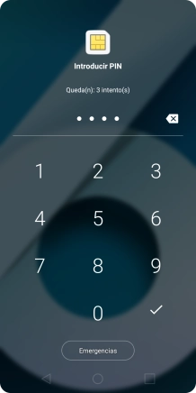 Si lo solicita el teléfono, introduce el código PIN y pulsa el icono de aceptar. Si lo solicita el teléfono, introduce el código PIN y pulsa el icono de aceptar.