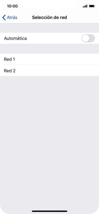 Si desactivas la función, pulsa la red deseada. Si desactivas la función, pulsa la red deseada.