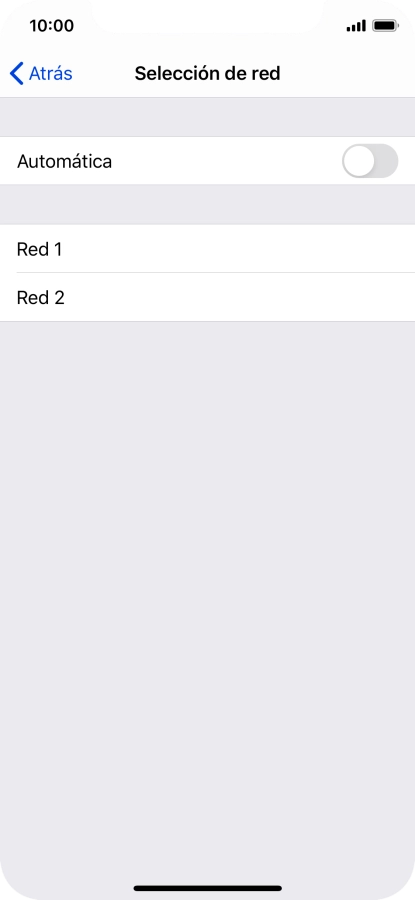 Si desactivas la función, pulsa la red deseada. Si desactivas la función, pulsa la red deseada.