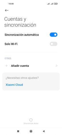 Pulsa Añadir cuenta. Pulsa Añadir cuenta.