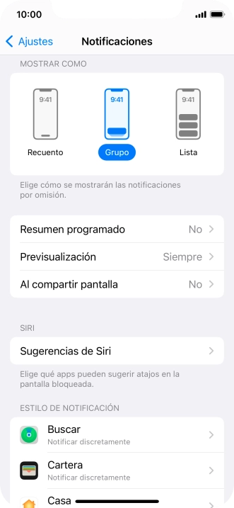 Pulsa Resumen programado. Pulsa Resumen programado.