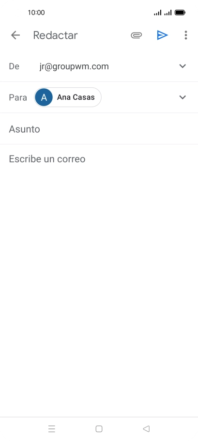 Pulsa Asunto e introduce el asunto deseado. Pulsa Asunto e introduce el asunto deseado.