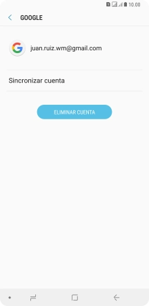 Pulsa Sincronizar cuenta. Pulsa Sincronizar cuenta.