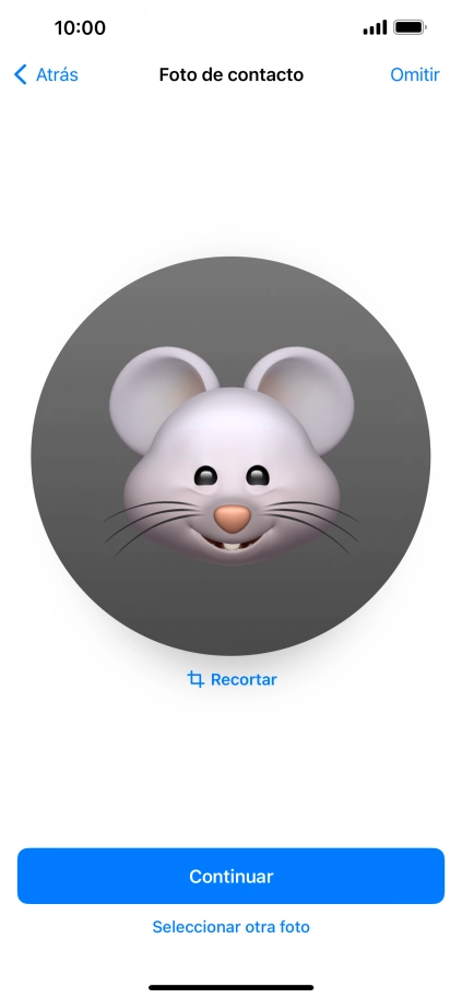 Sigue las indicaciones de la pantalla para adaptar la imagen seleccionada y pulsa Continuar. Sigue las indicaciones de la pantalla para adaptar la imagen seleccionada y pulsa Continuar.