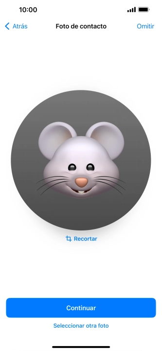 Sigue las indicaciones de la pantalla para adaptar la imagen seleccionada y pulsa Continuar. Sigue las indicaciones de la pantalla para adaptar la imagen seleccionada y pulsa Continuar.