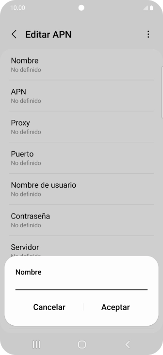 Introduce Vodafone Internet y pulsa Aceptar. Introduce Vodafone Internet y pulsa Aceptar.