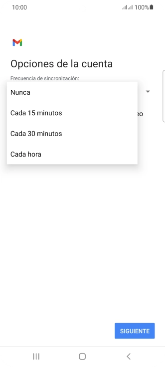 Pulsa el ajuste deseado. Pulsa el ajuste deseado.