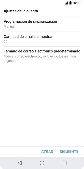 Pulsa Programación de sincronización. Pulsa Programación de sincronización.