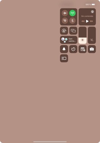 Pulsa el icono de modo de avión para activar o desactivar la función. Pulsa el icono de modo de avión para activar o desactivar la función.