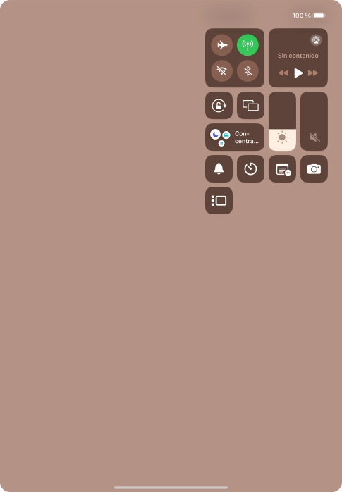 Pulsa el icono de modo de avión para activar o desactivar la función. Pulsa el icono de modo de avión para activar o desactivar la función.