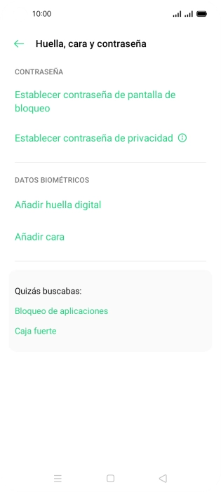Pulsa Añadir huella digital. Pulsa Añadir huella digital.