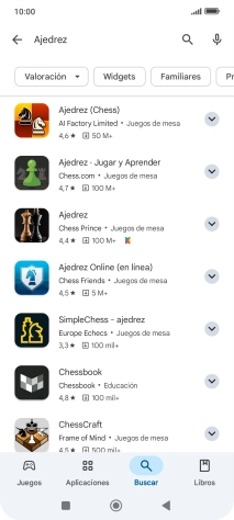 Pulsa la app deseada. Pulsa la app deseada.