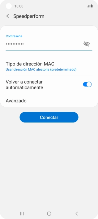 Introduce la contraseña de la red wifi y pulsa Conectar. Introduce la contraseña de la red wifi y pulsa Conectar.