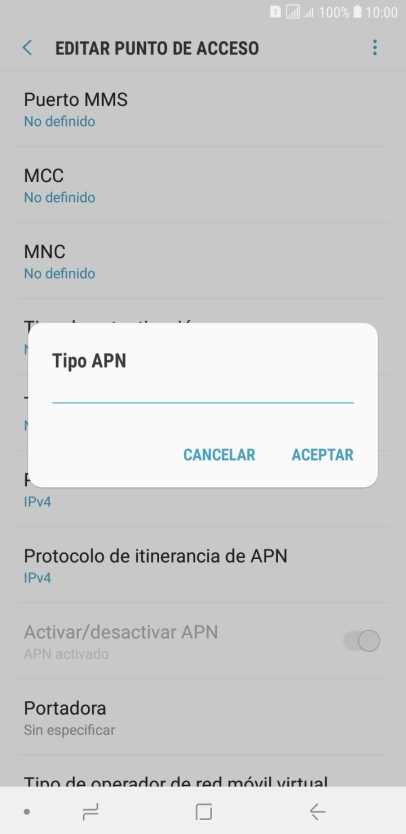 Introduce default y pulsa ACEPTAR. Introduce default y pulsa ACEPTAR.