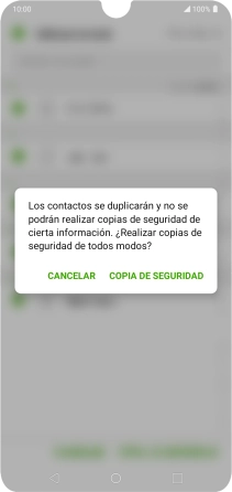 Pulsa COPIA DE SEGURIDAD. Pulsa COPIA DE SEGURIDAD.
