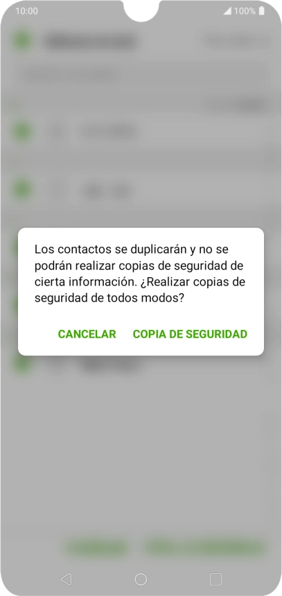 Pulsa COPIA DE SEGURIDAD. Pulsa COPIA DE SEGURIDAD.