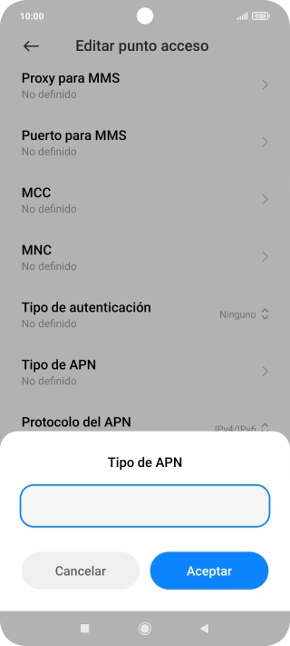 Introduce default y pulsa Aceptar. Introduce default y pulsa Aceptar.