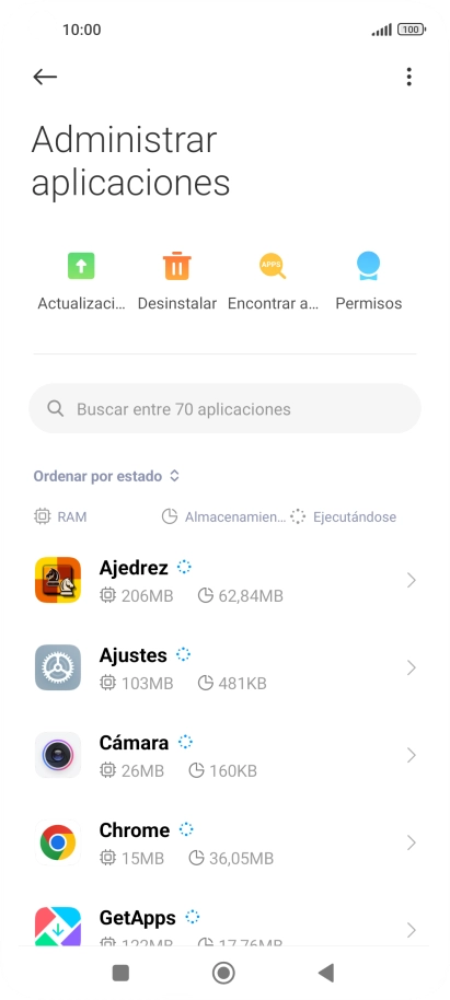 Pulsa la app deseada. Pulsa la app deseada.