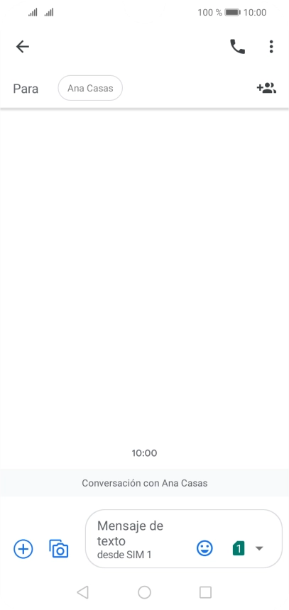 Pulsa el icono de tarjeta SIM. Pulsa el icono de tarjeta SIM.