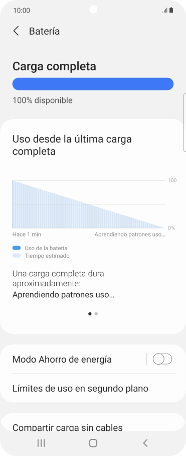 Pulsa Modo Ahorro de energía. Pulsa Modo Ahorro de energía.