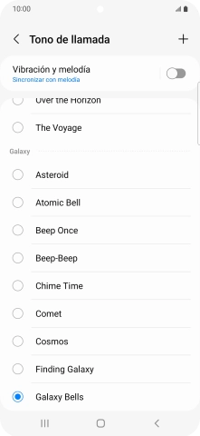 Pulsa el icono de añadir timbre de llamada. Pulsa el icono de añadir timbre de llamada.