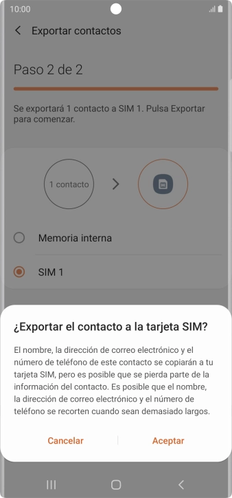 Pulsa Aceptar. Pulsa Aceptar.