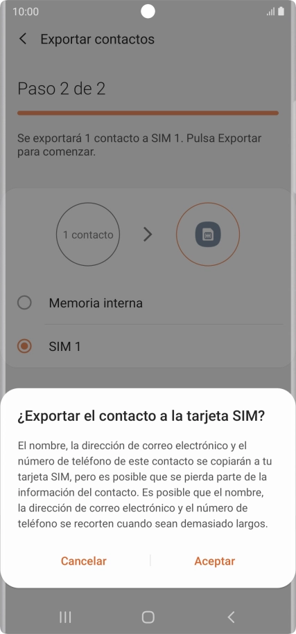 Pulsa Aceptar. Pulsa Aceptar.