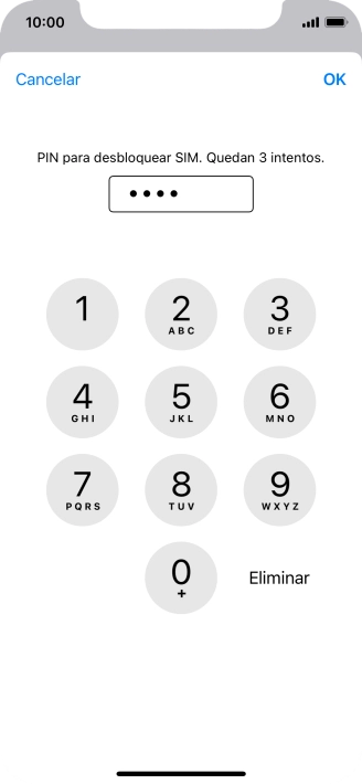 Introduce tu código PIN y pulsa OK. Introduce tu código PIN y pulsa OK.