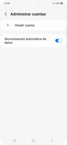 Pulsa Añadir cuenta. Pulsa Añadir cuenta.