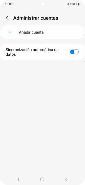 Pulsa Añadir cuenta. Pulsa Añadir cuenta.