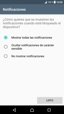 Pulsa el ajuste deseado. Pulsa el ajuste deseado.