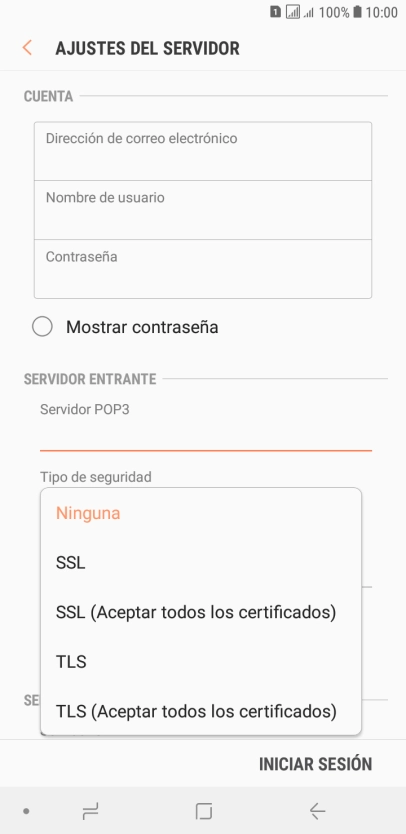 Pulsa Ninguna para desactivar la función. Pulsa Ninguna para desactivar la función.