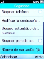Selecciona Número de marcación fija. Selecciona Número de marcación fija.