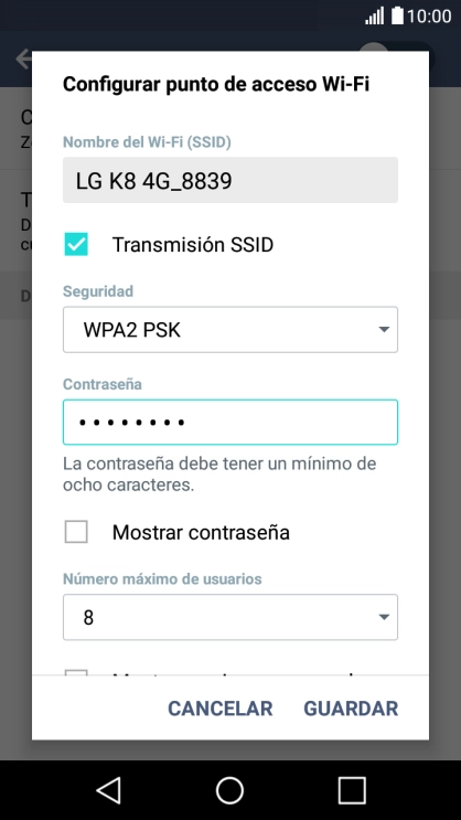Pulsa GUARDAR. Pulsa GUARDAR.