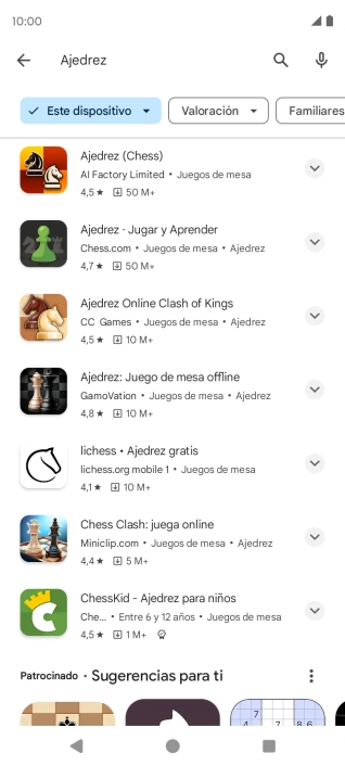 Pulsa la app deseada. Pulsa la app deseada.
