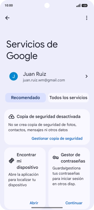 Pulsa Encontrar mi dispositivo. Pulsa Encontrar mi dispositivo.